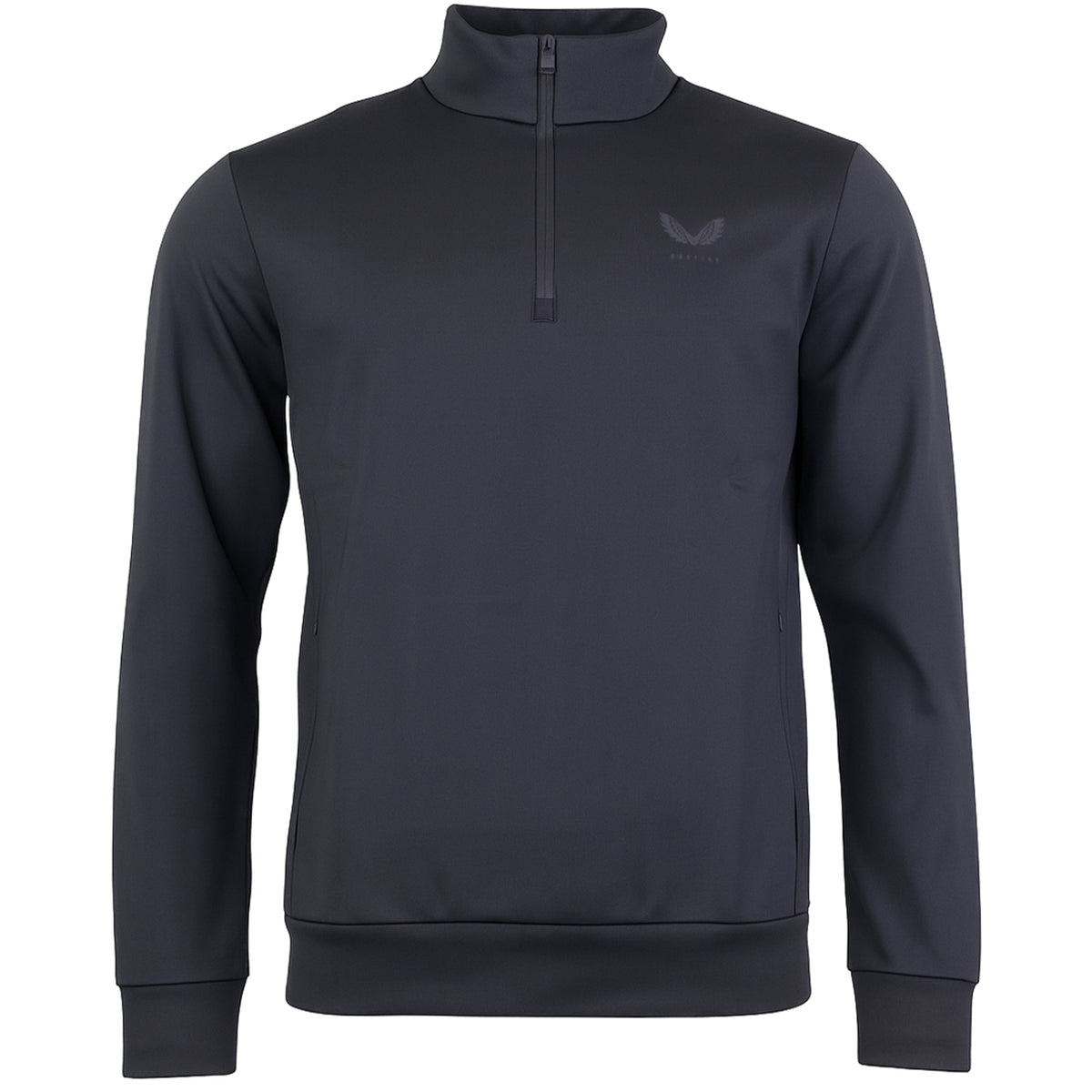 Castore Garcia 1/4 Zip Mens Black Sweater