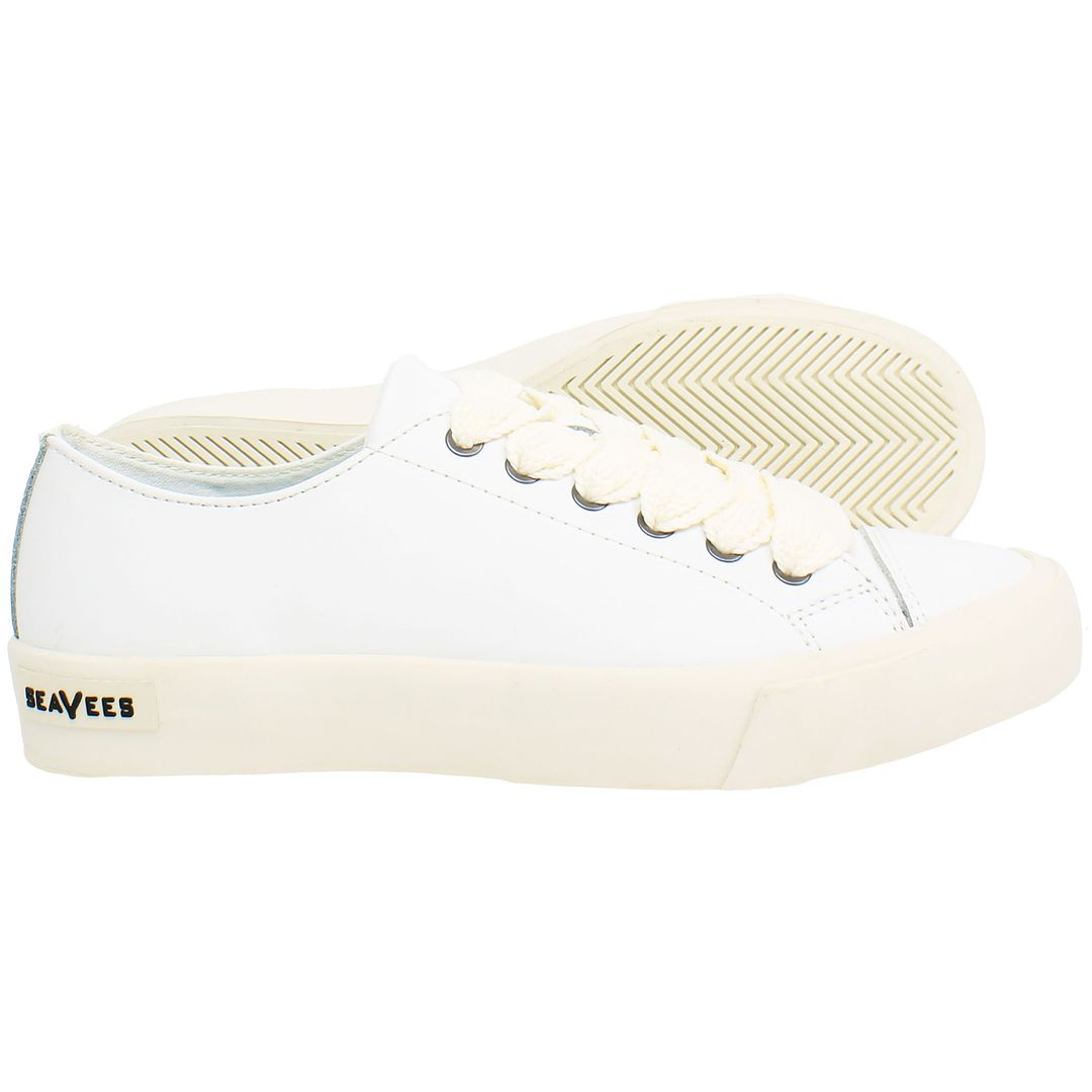 Seavees Crosby Womens White Plimsolls