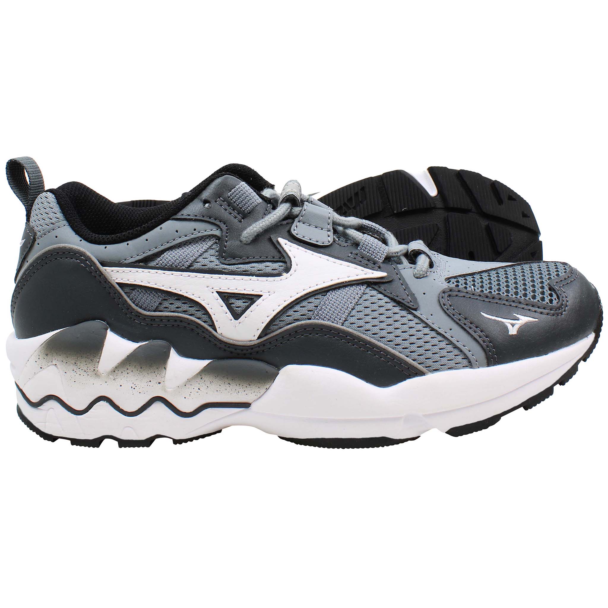 Mizuno Wave Rider 1 Mens Grey Trainers