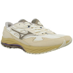 Mizuno Wave Rider Beta Premium Mens Beige Trainers
