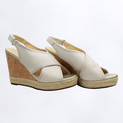 Geox Donna Janira C Womens White Wedges NO BOX