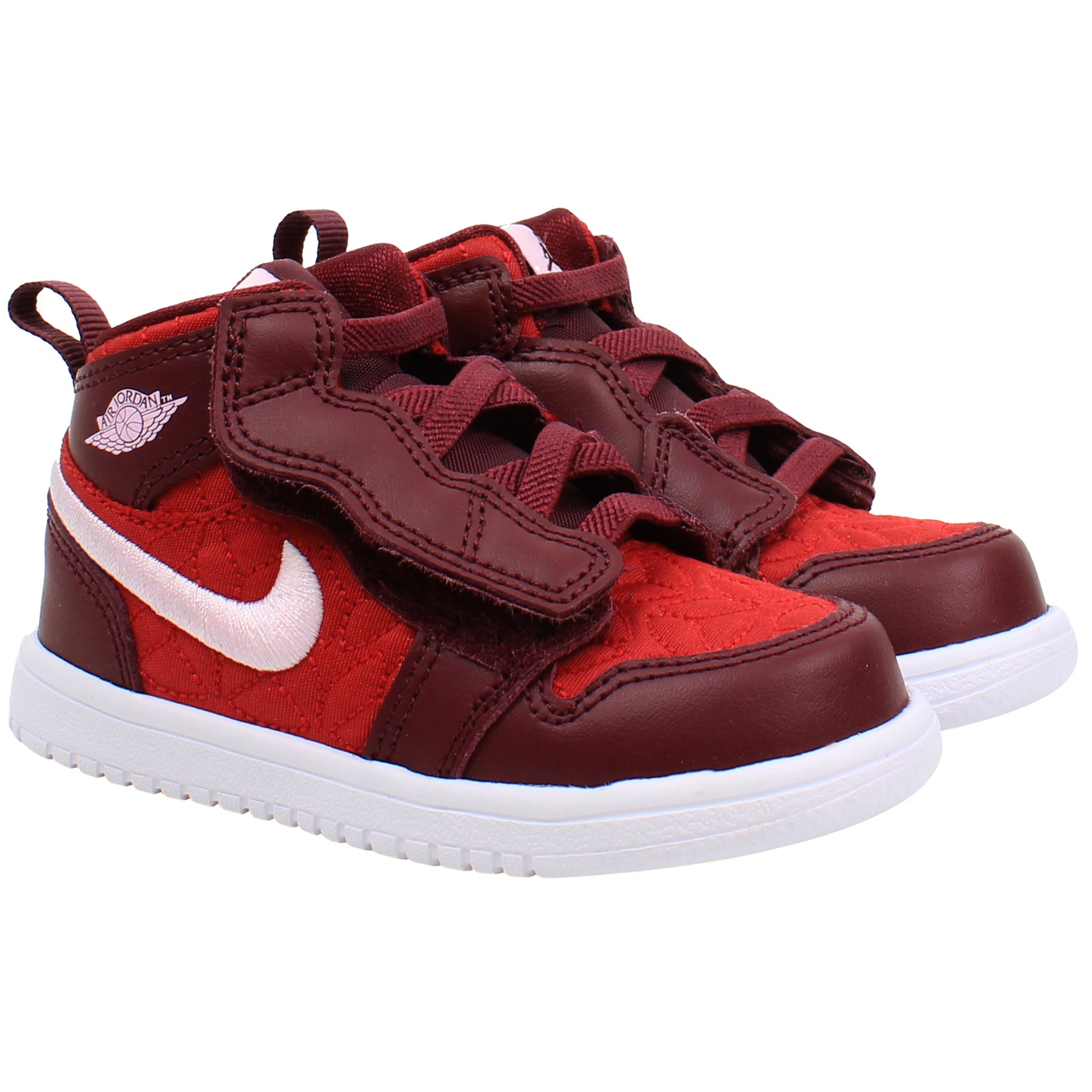 Nike Air Jordan 1 Mid SE TD Kids Red Trainers