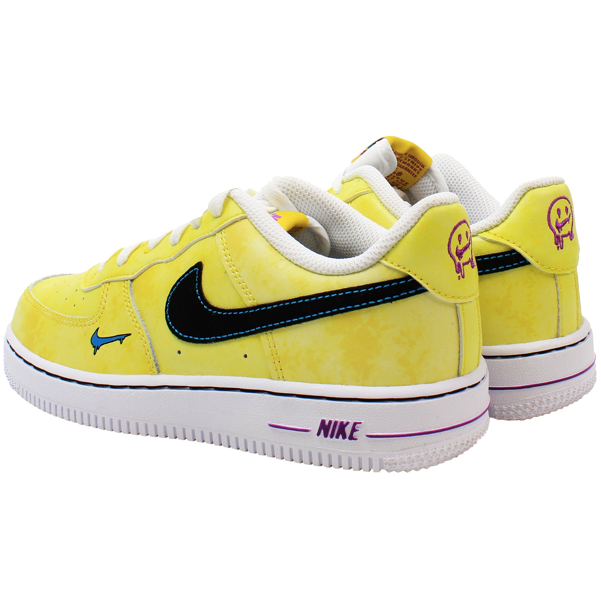 Nike Force LV8 3 Kids Yellow Trainers