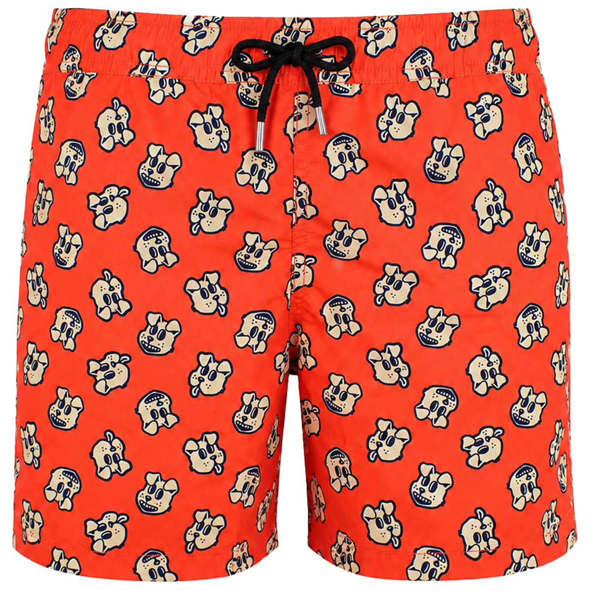 Happy Socks Doggo Mens Orange Swim Shorts