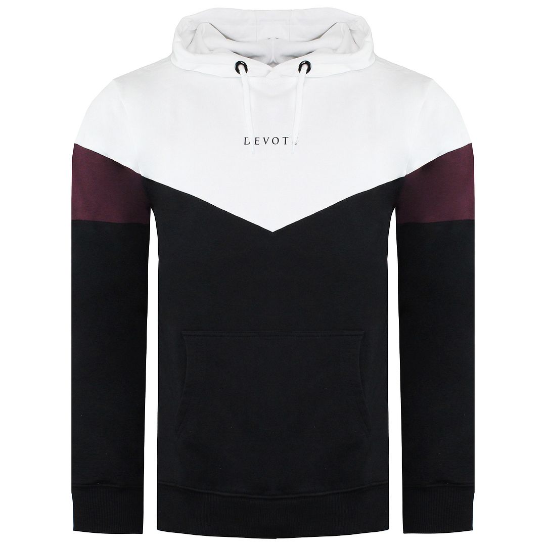 Devote London Mens Black/White Hoodie