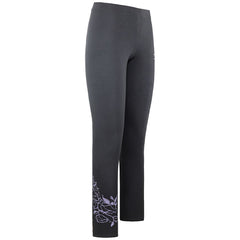 Adidas Rose Design Womens Grey Leggings