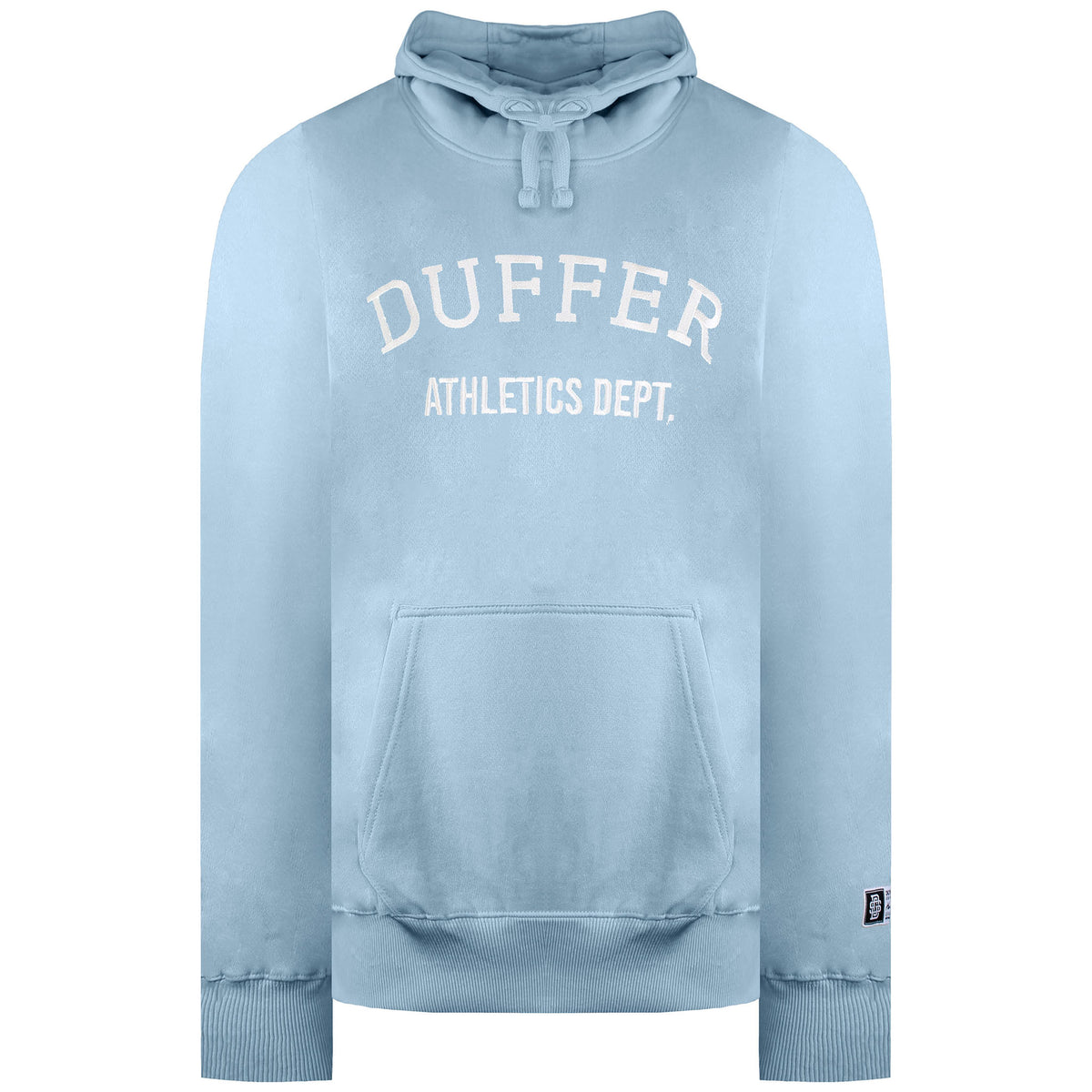 Duffer Locker Mens Blue Marl Hoodie