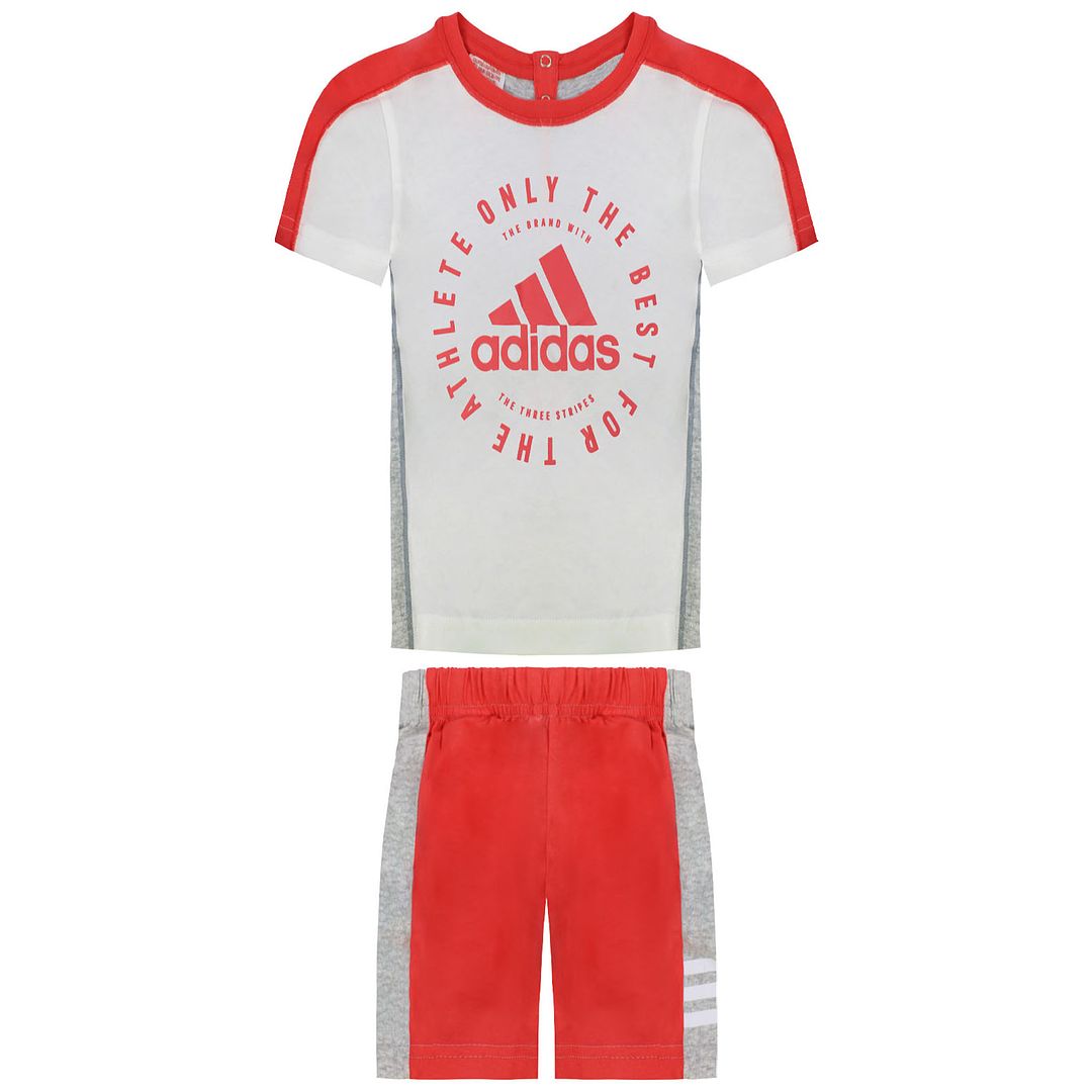 Adidas Summer Kids White/Orange Set