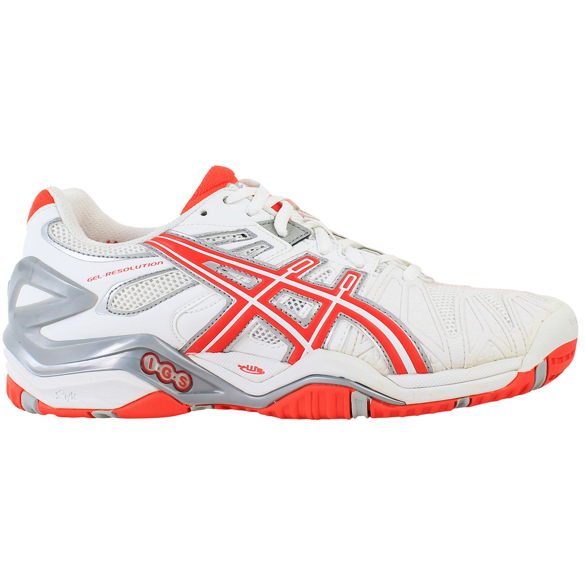 Asics Gel-Resolution 5 Womens White Tennis Shoes