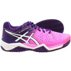 Asics Gel-Resolution 6 Clay Womens Purple Tennis Shoes