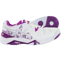 Asics Gel-Resolution 6 Womens White Tennis Trainers