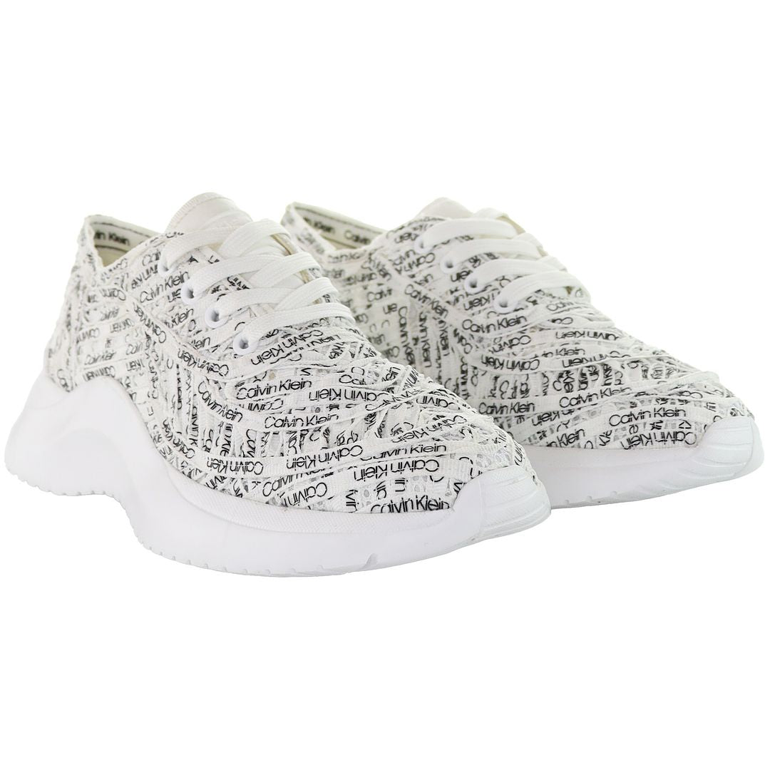 Calvin Klein Usra Womens White Trainers