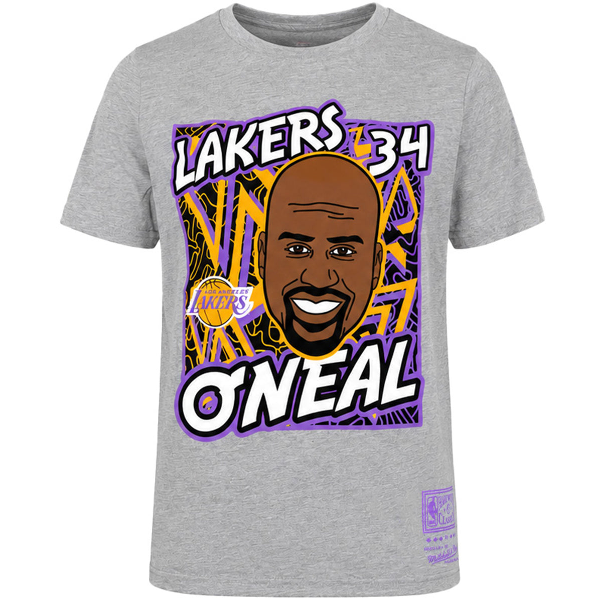 Mitchell & Ness NBA Los Angeles Lakers Shaquille O'Neal Kids Grey T-Shirt