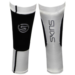 Skins Essentials Mens Black/White Compression Calf Sleeves