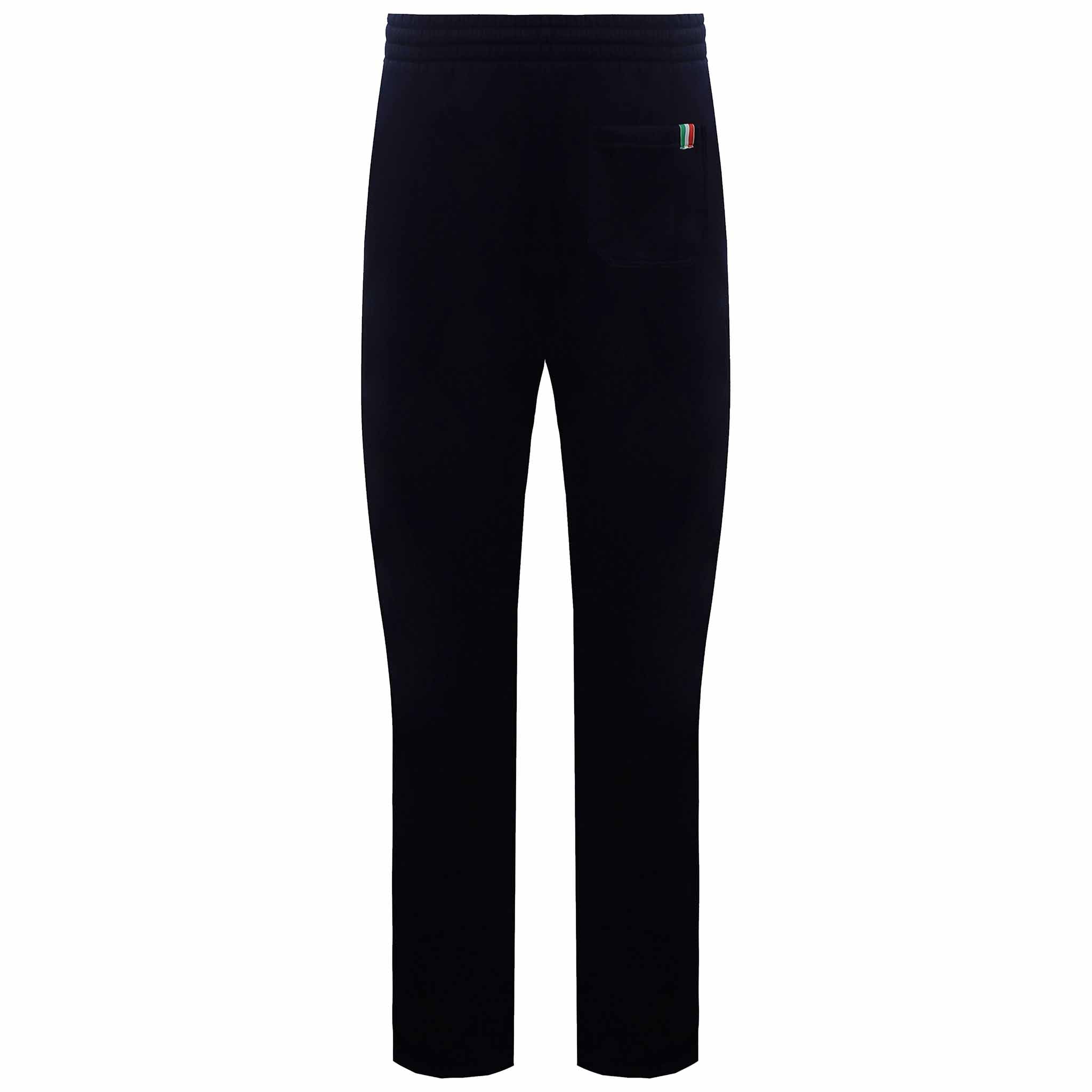 Lotton Contrast Cuffed Mens Dark Navy Track Pants
