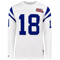 Mitchell & Ness NFL Indiana Colts #18 Manning Mens White Top