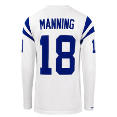 Mitchell & Ness NFL Indiana Colts #18 Manning Mens White Top