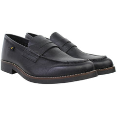 Farah Chapel Mens Black Loafers