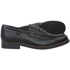 Farah Chapel Mens Black Loafers