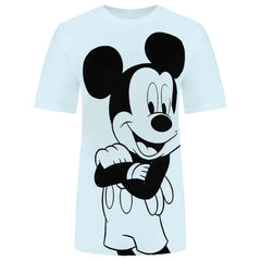 Disney Mickey Stance Womens Blue T-Shirt