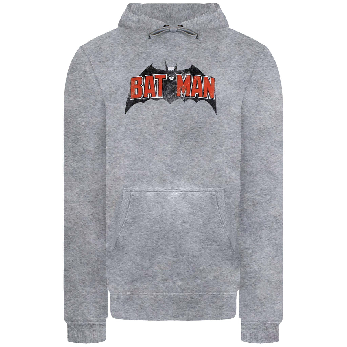 DC Comics Vintage Batman Logo Mens Grey Hoodie