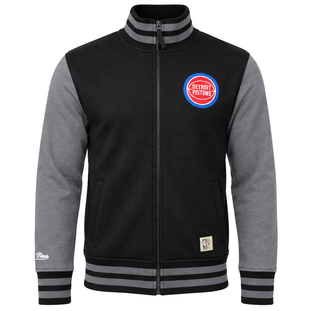 Mitchell & Ness NBA Detroit Pistons Mens Black Varsity Jacket