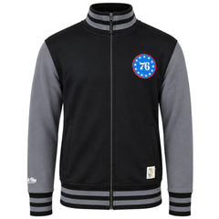Mitchell & Ness NBA Philadelphia 76ers Mens Black Varsity Jacket