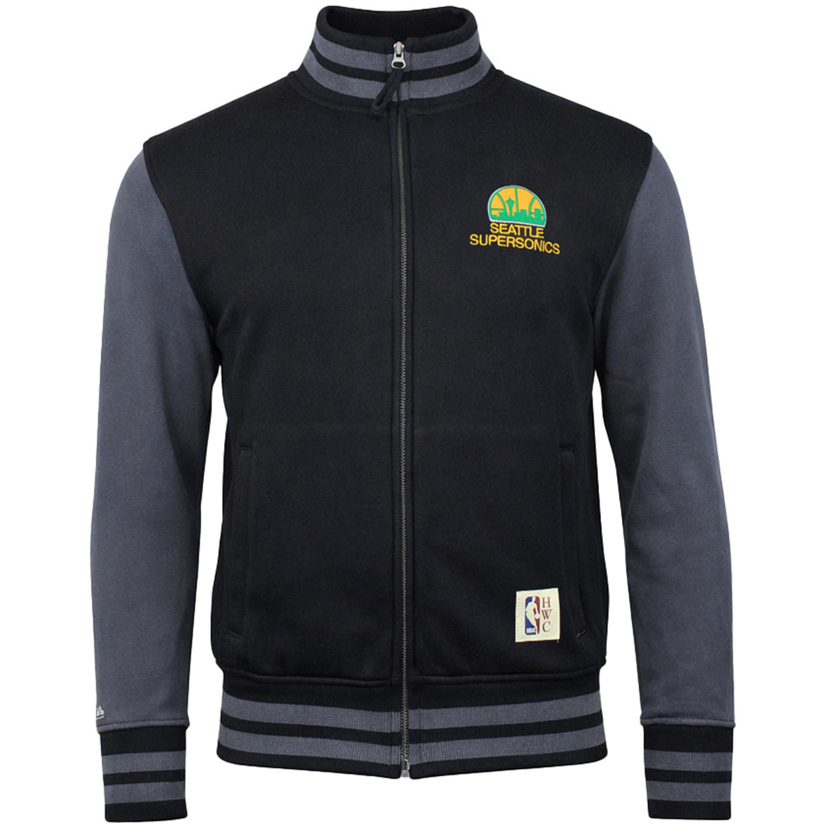 Mitchell & Ness NBA Seattle Supersonics Mens Black Varsity Track Jacket