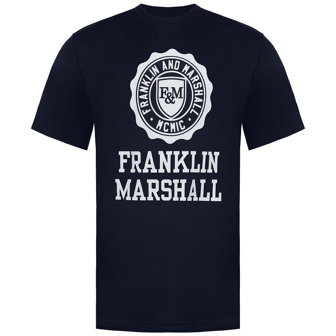 Franklin and Marshall Logo Kids Navy T-Shirt