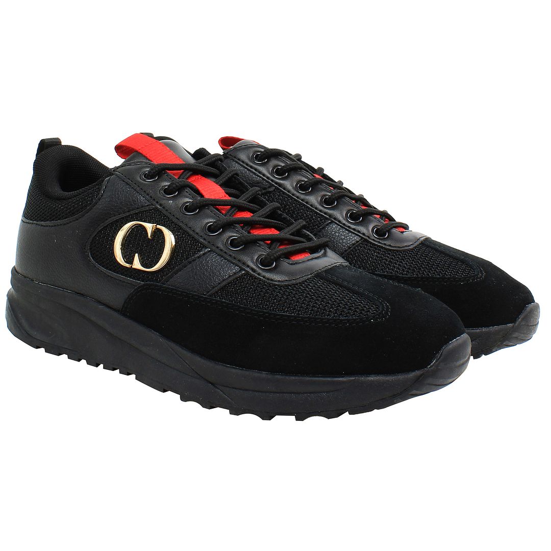 Criminal Damage Force Mens Black Trainers