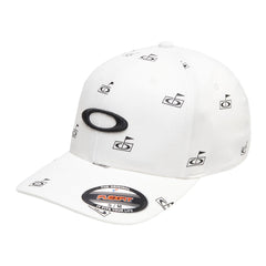 Oakley Flag Print White Golf Cap