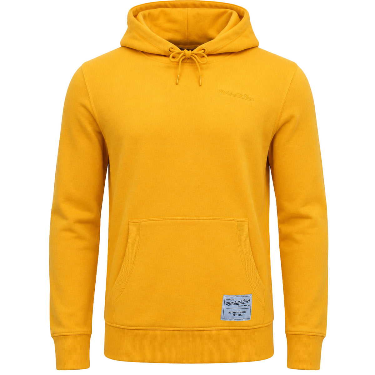 Mitchell & Ness Classic Fleece Mens Yellow Hoodie