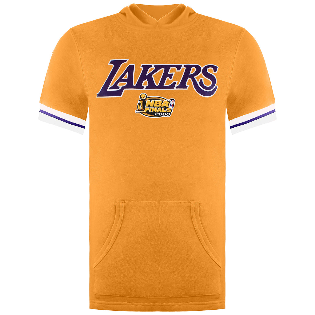 Mitchell & Ness LA Lakers NBA French Terry Mens Hooded T-Shirt