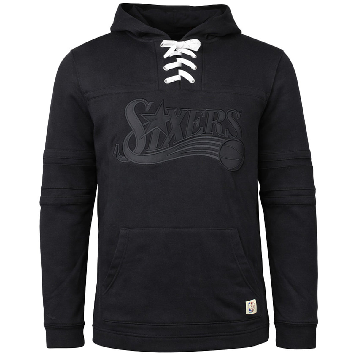 Mitchell & Ness NBA Philadelphia 76ers Mens Black Hoodie