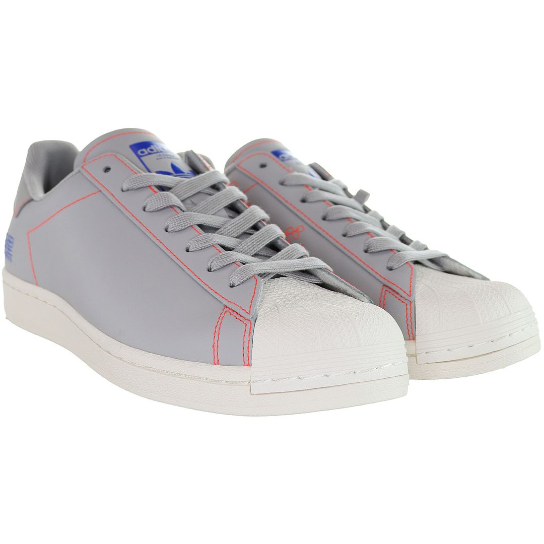 Adidas Superstar Pure Mens Grey Trainers