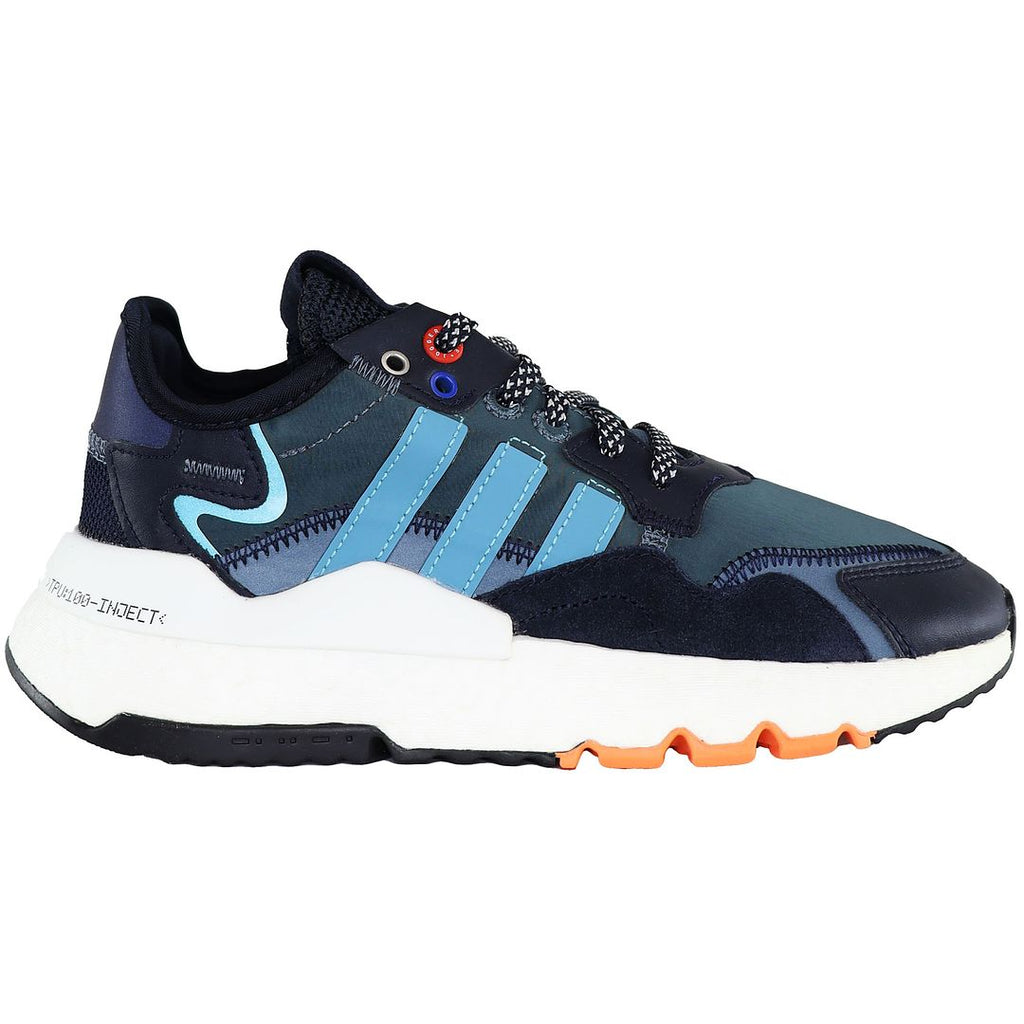 Adidas Nite Jogger J Kids Black Trainers