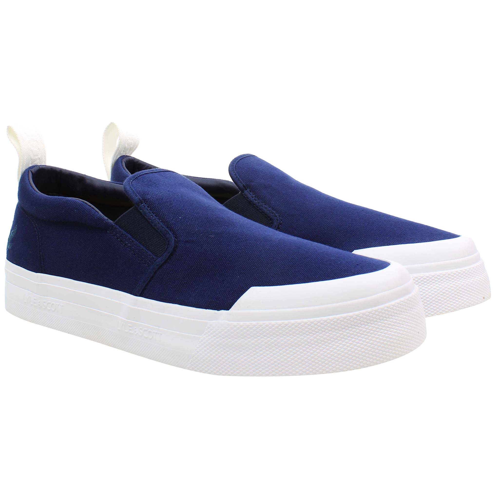 Lyle & Scott Duncan Mens Navy Plimsolls