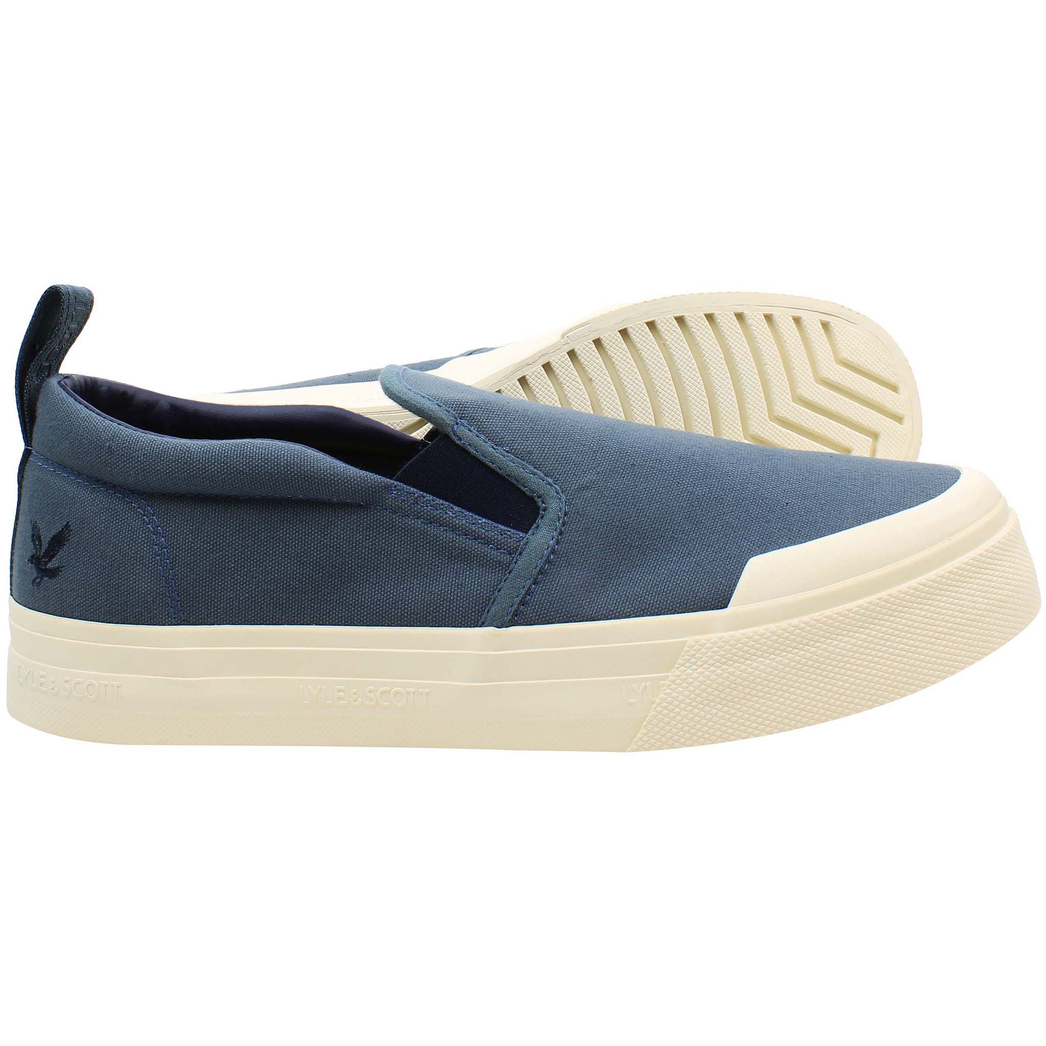 Lyle & Scott Duncan Mens Blue Plimsolls