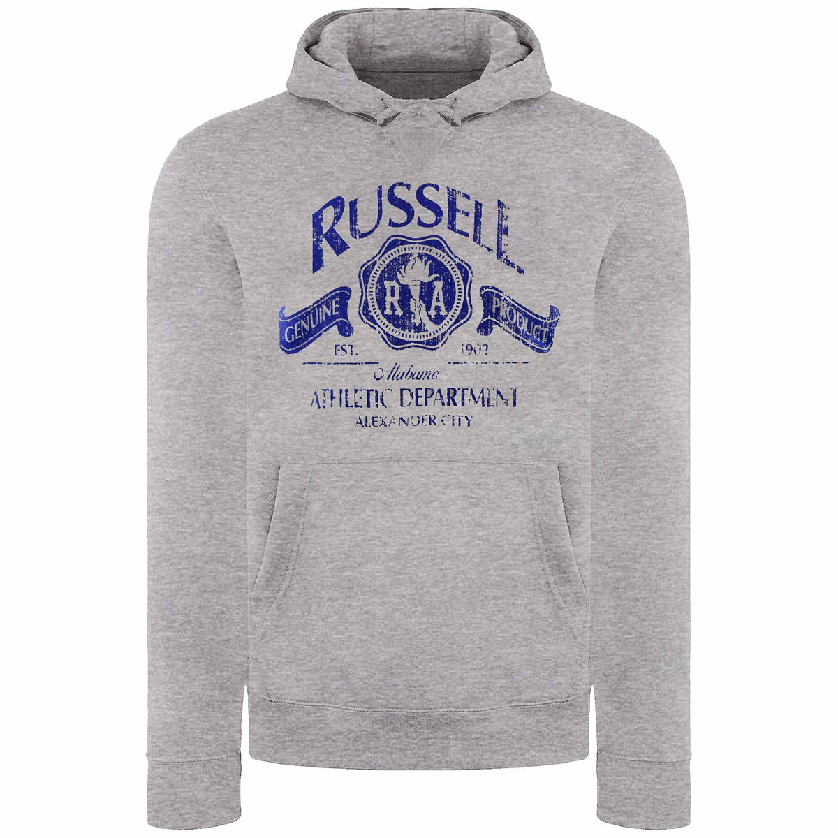 Russell Athletic Logo Mens Grey Hoodie