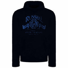 Russell Athletic Logo Mens Navy Hoodie