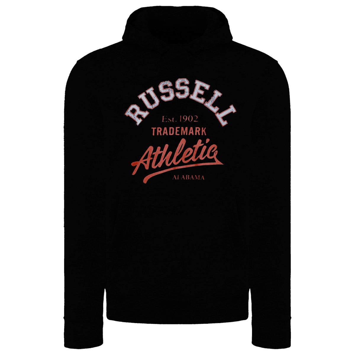 Russell Athletic Logo Mens Black Hoodie