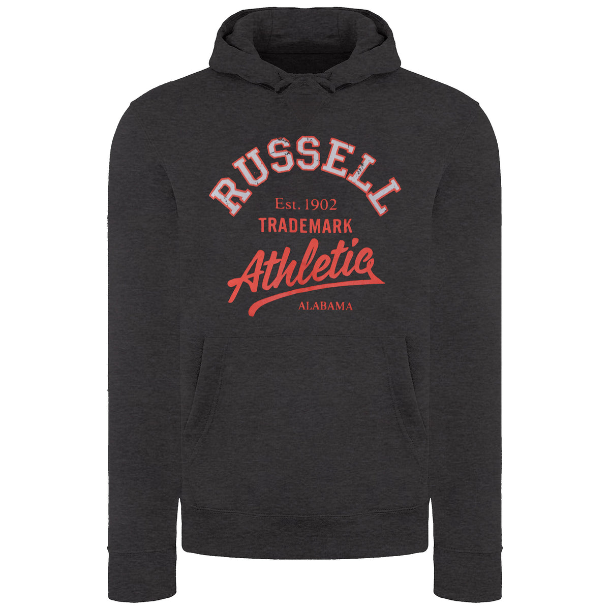 Russell Athletic Logo Mens Dark Grey Hoodie