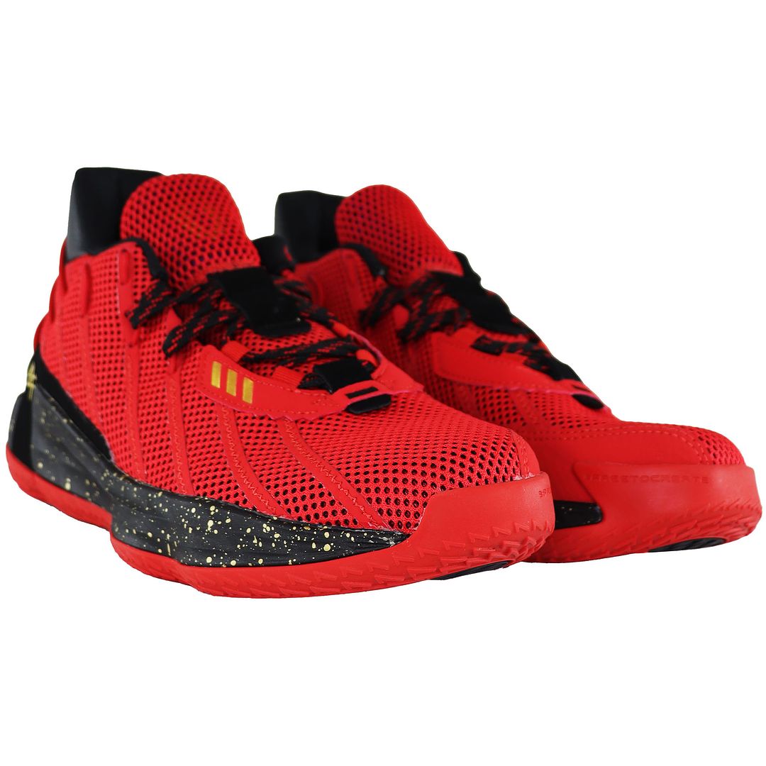 Adidas Dame 7 GCA Mens Red Basketball Trainers