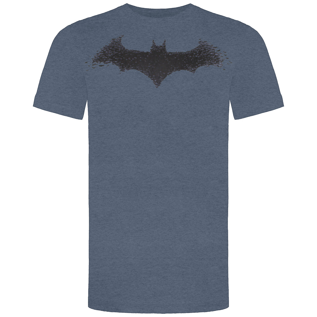 DC Comics Bat Logo Mens Dark Grey T-Shirt