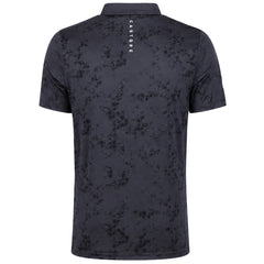Castore Club Geo Print Mens Black Golf Polo Shirt