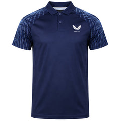 Castore Club Shoulder Graphic Mens Navy Golf Polo Shirt