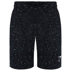 Gymshark Micro Print Mens Black Shorts