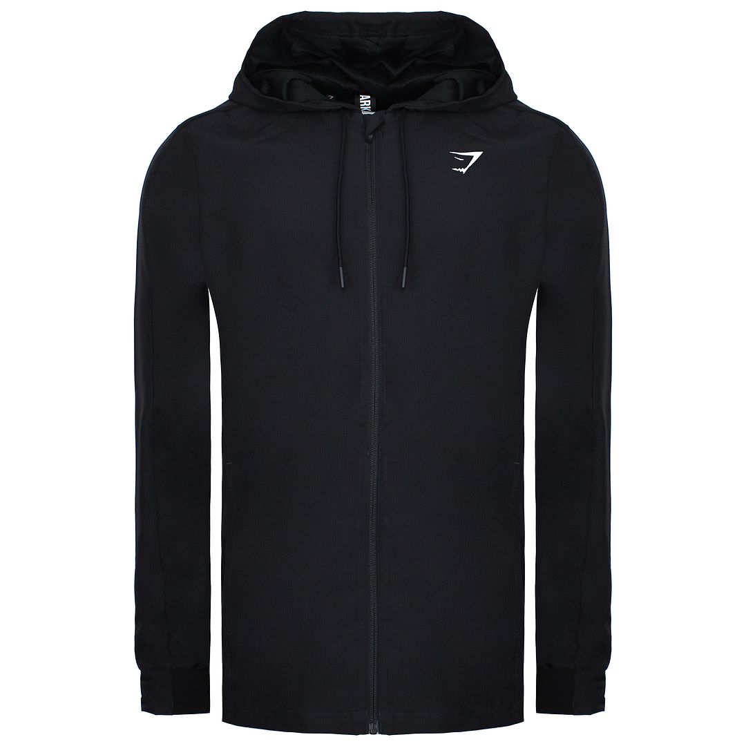 Gymshark Logo Mens Black Track Jacket