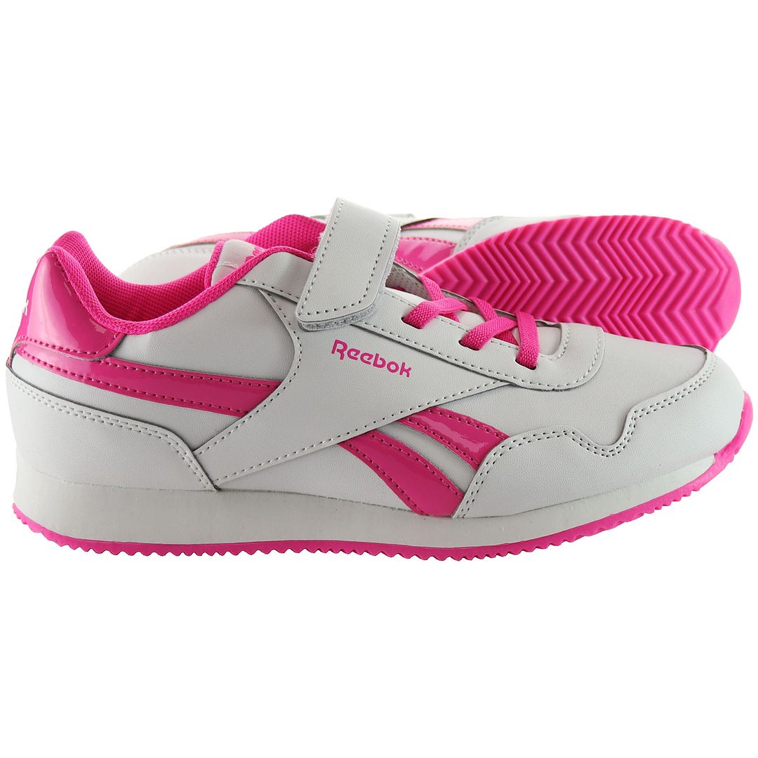 Reebok Classic Jog 3 Kids White Trainers