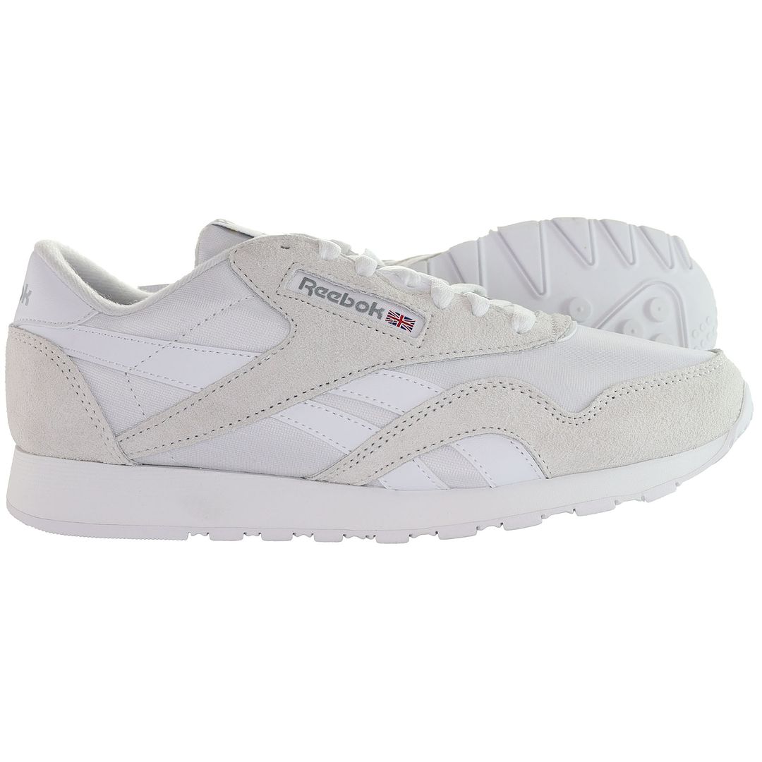 Reebok Classic Nylon Mens White Trainers